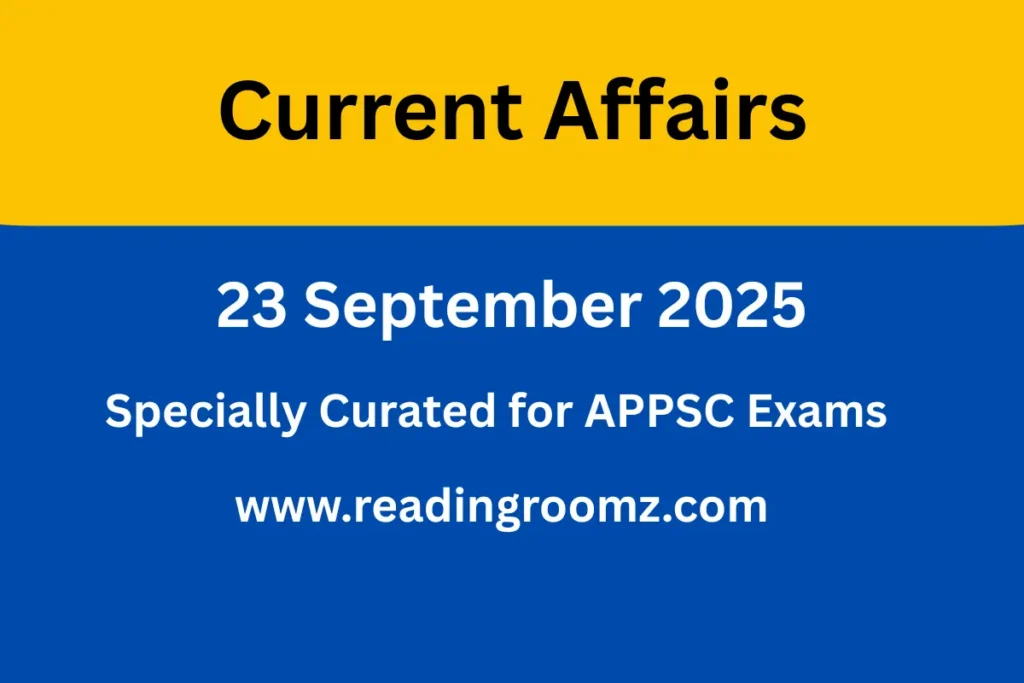 Current Affairs 23 September 2025