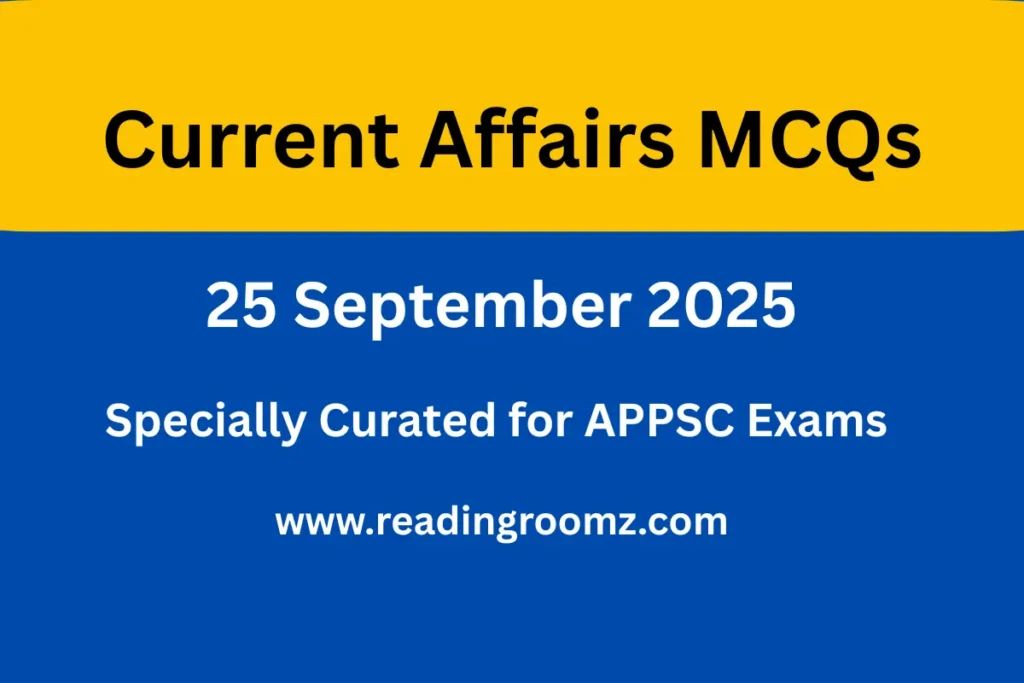 Current Affairs MCQs 25 September 2025