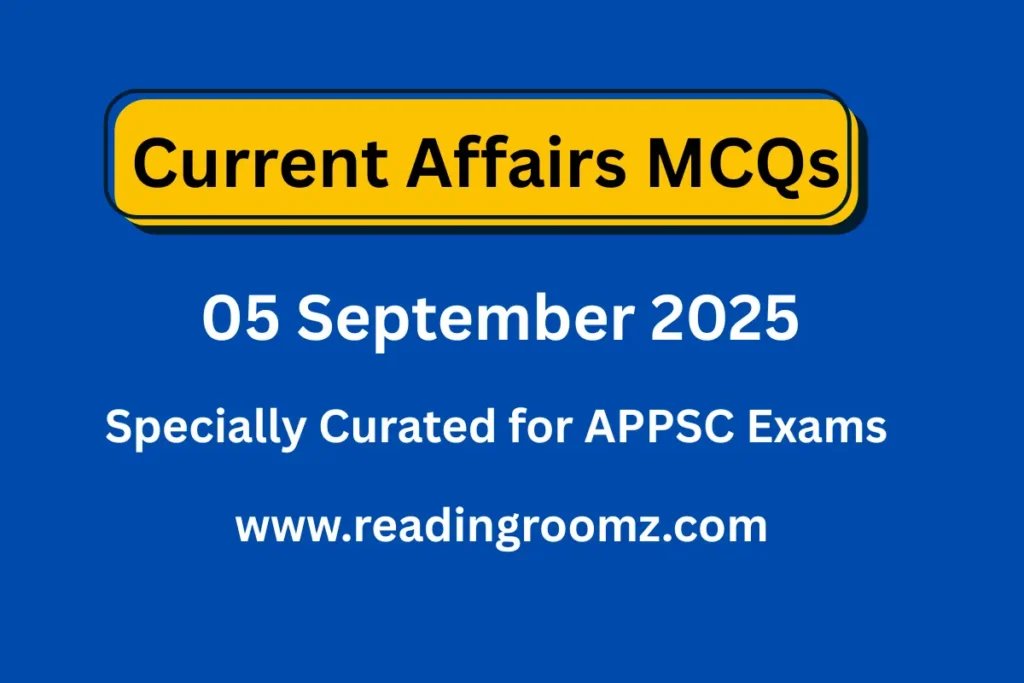 Current Affairs MCQs 05 September 2025