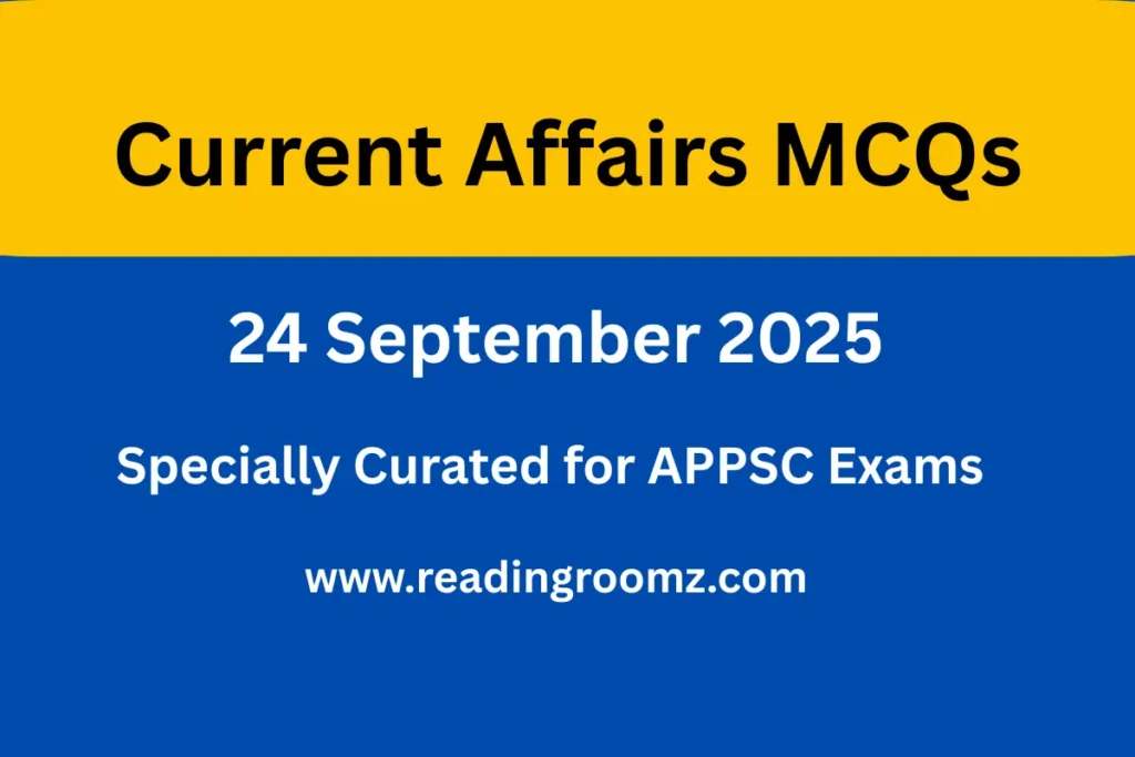 Current Affairs MCQs 24 September 2025