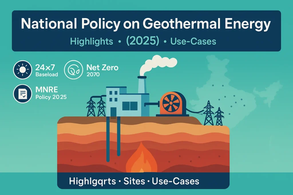 National Policy on Geothermal Energy 2025