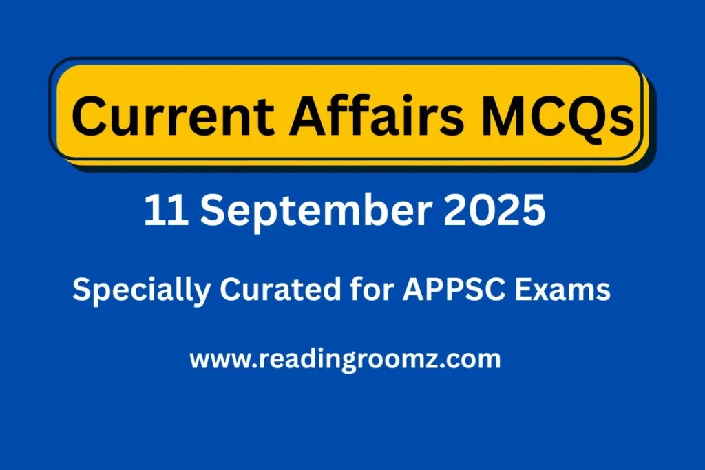 Current Affairs MCQs 11 September 2025
