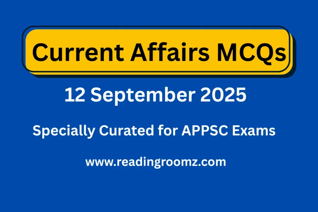 Current Affairs MCQs 12 September 2025