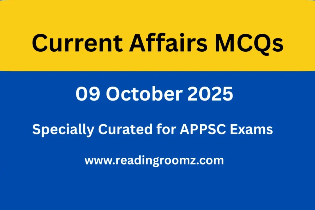 Current Affairs MCQs 09 October 2025