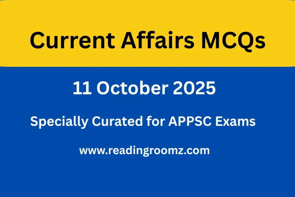 Current Affairs MCQs 11 October 2025