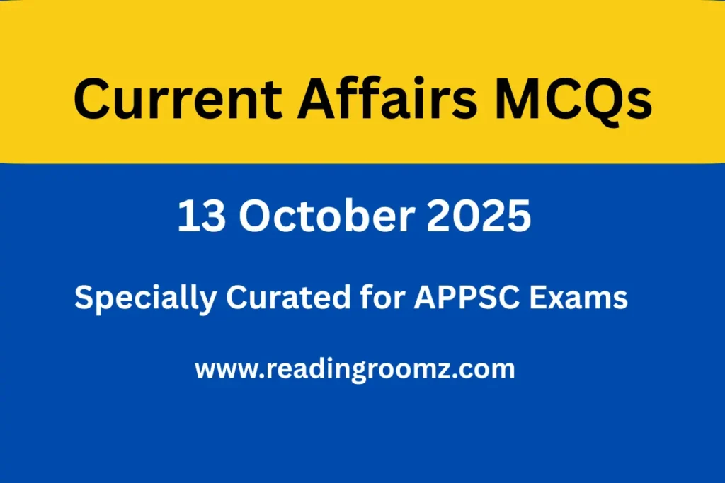 Current Affairs MCQs 13 October 2025
