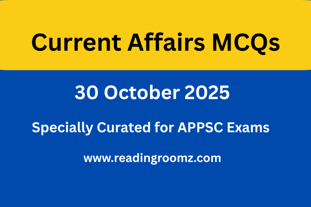 Current Affairs 30 October 2025