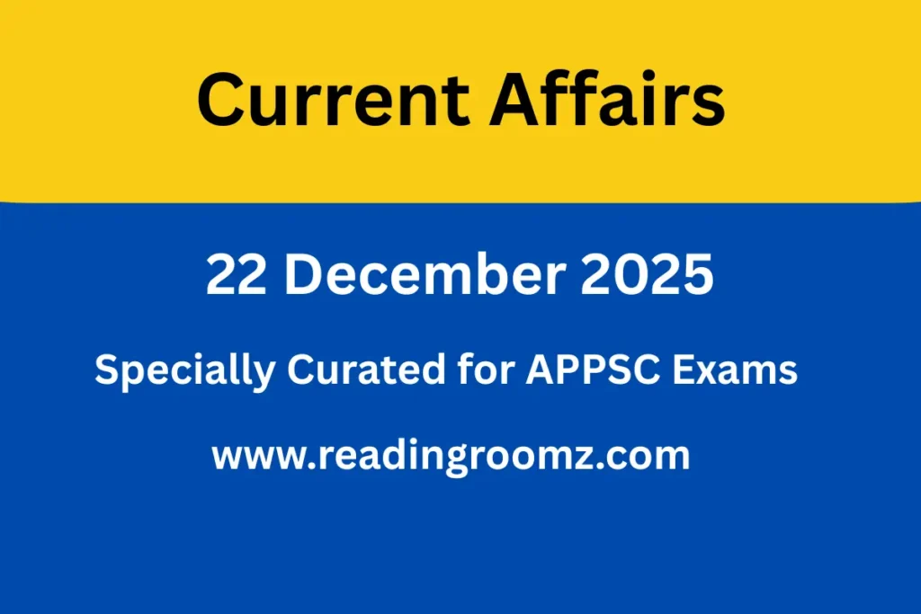 Current Affairs 22 December 2025