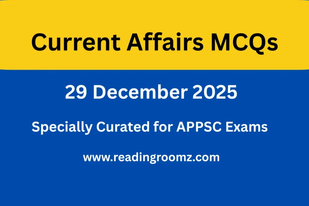 Current Affairs MCQs 29 December 2025