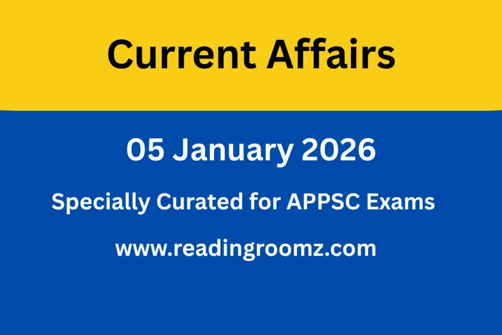 Current Affairs 05 January 2026