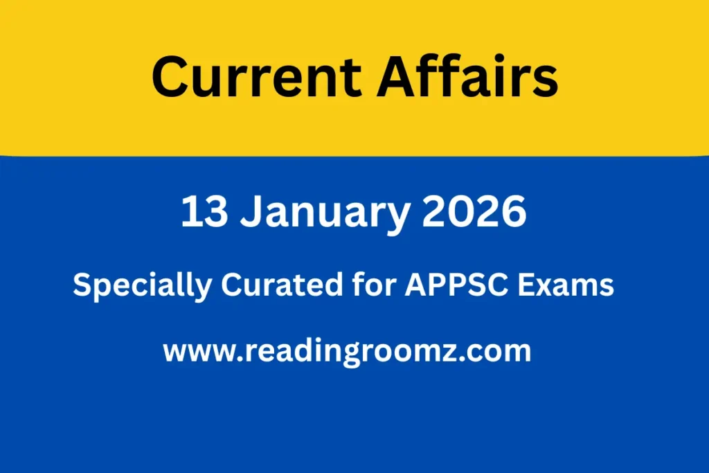 Current Affairs 13 January 2026