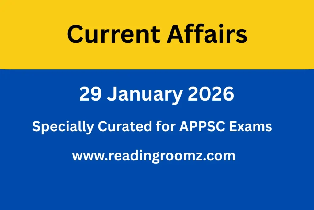 Current Affairs 29 January 2026
