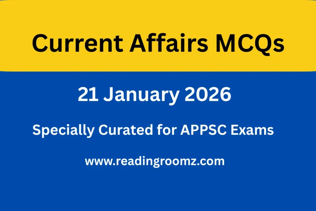 Current Affairs MCQs 21 January 2026