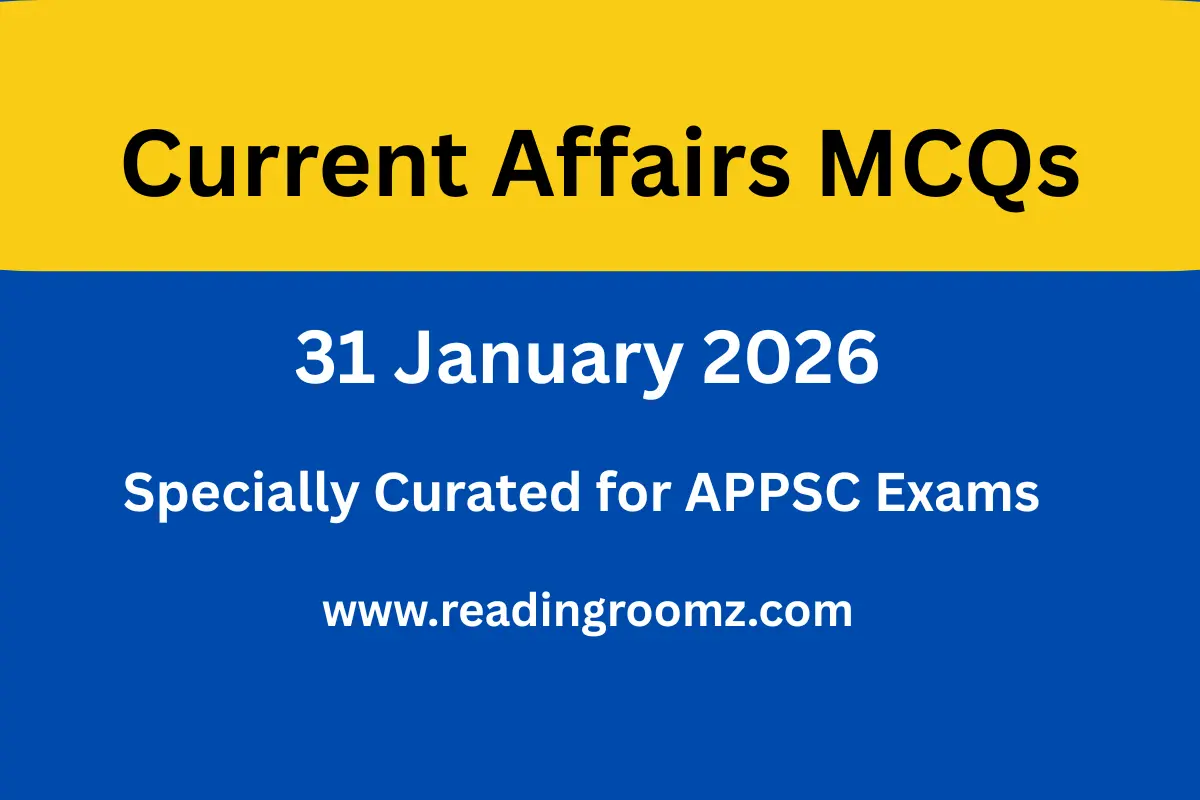 Current Affairs MCQs 31 January 2026 - ReadingRoomz