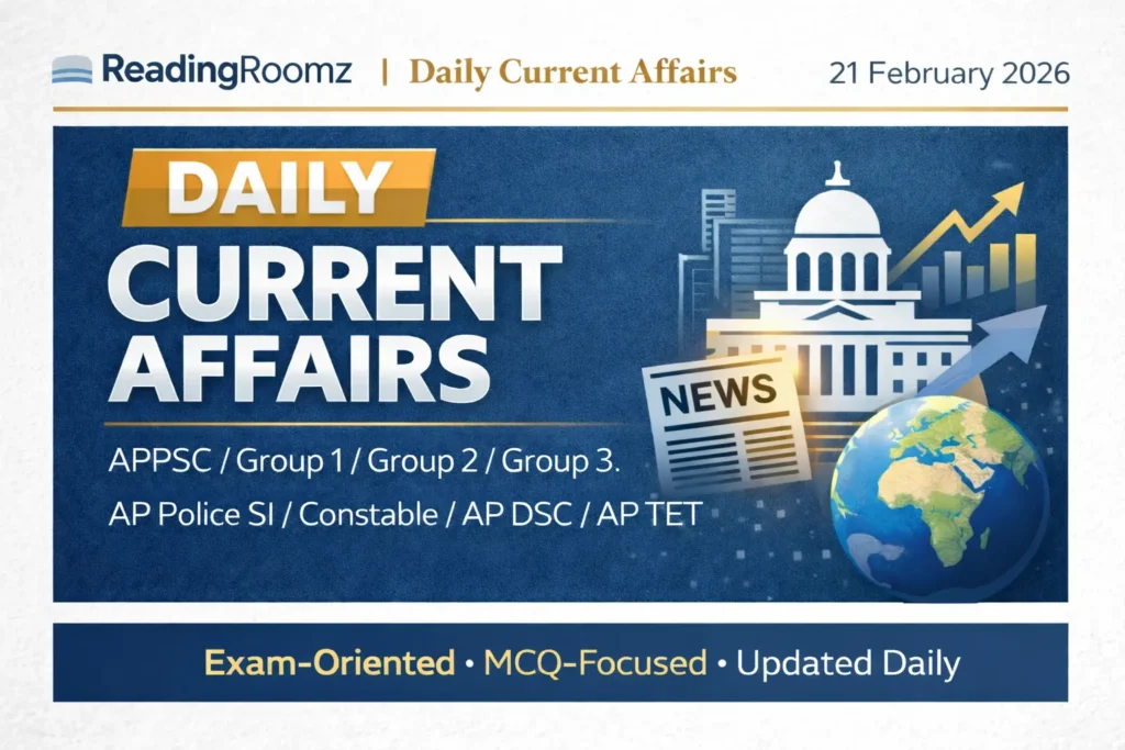 Current Affairs 21 February 2026