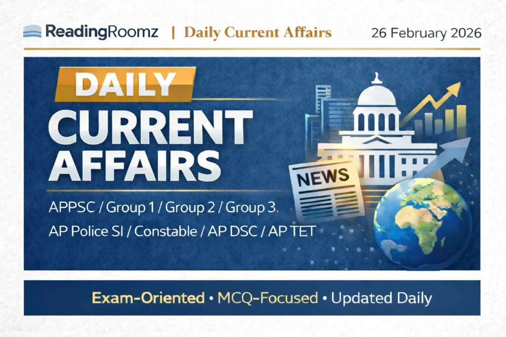 Current Affairs 26 February 2026