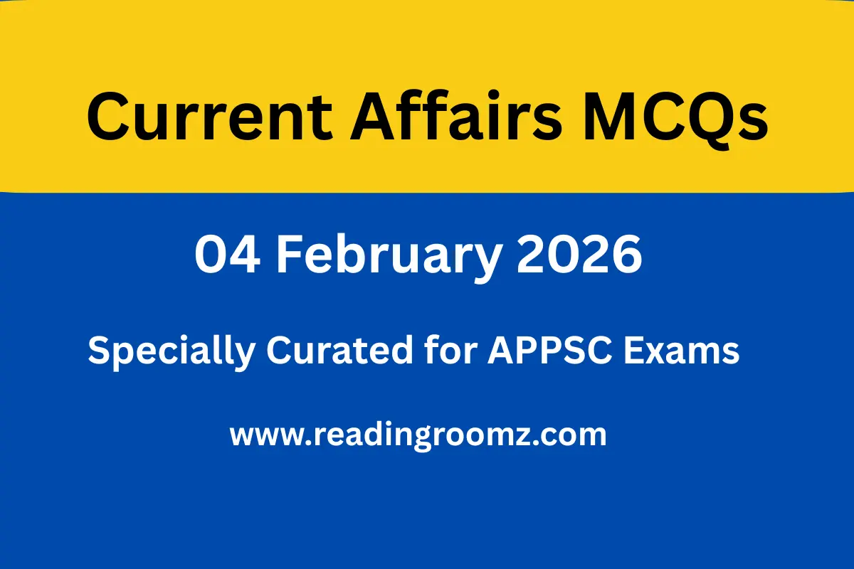 Current Affairs MCQs 04 February 2026 - ReadingRoomz