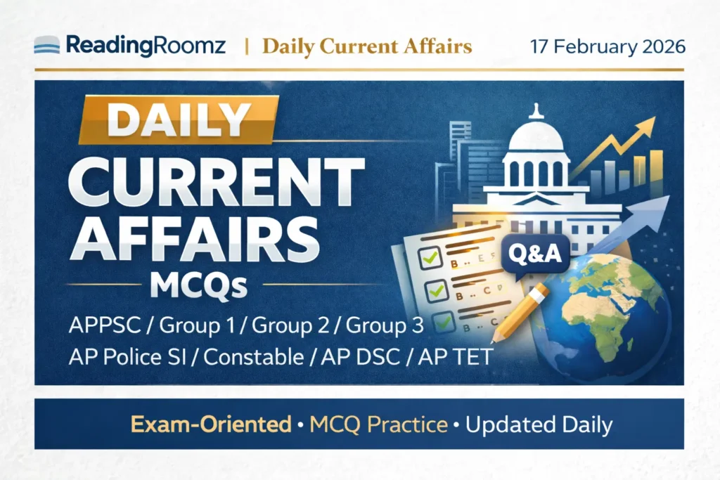Current Affairs MCQs 17 February 2026