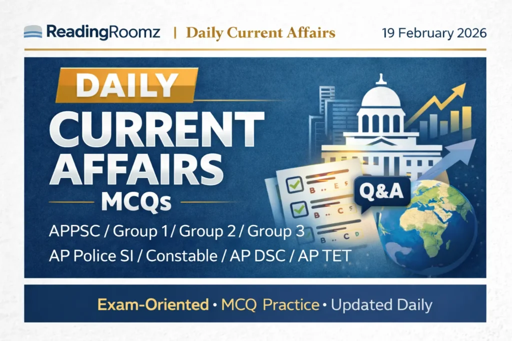 Current Affairs MCQs 19 February 2026