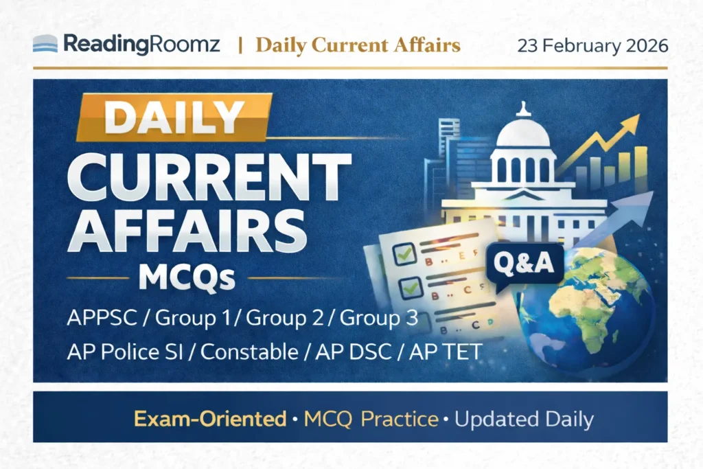 Current Affairs MCQs 23 February 2026