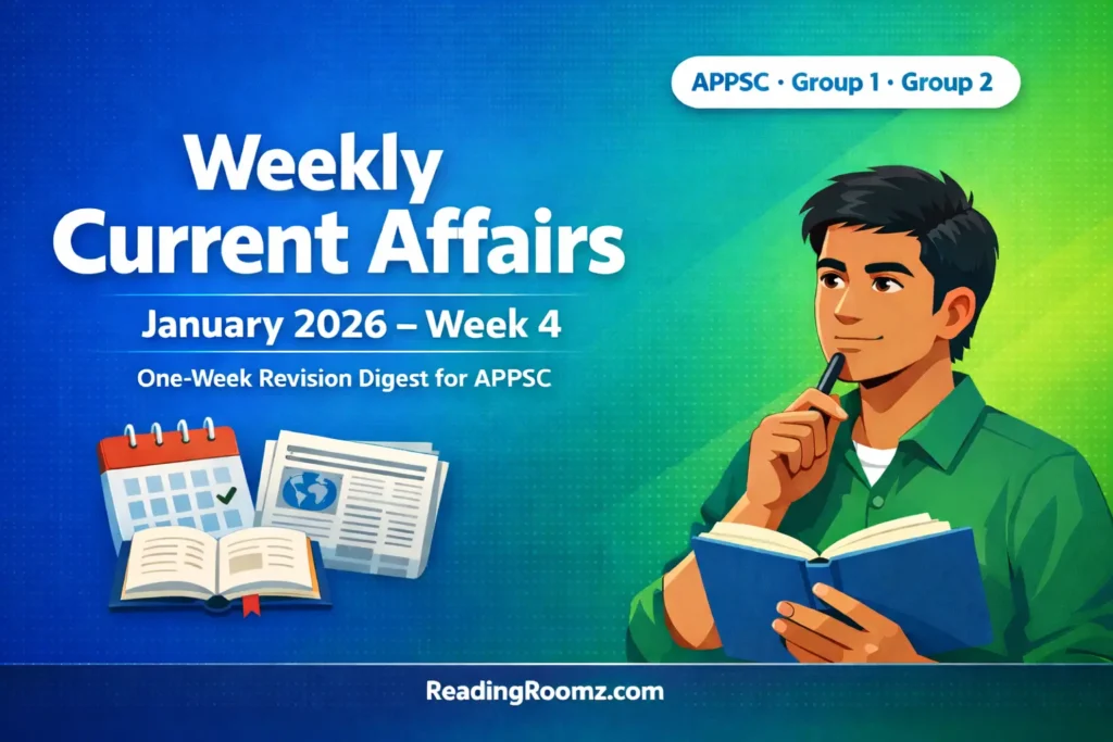 Weekly Current Affairs (Jan 2026 – Week 4)