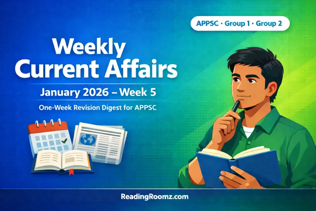 Weekly Current Affairs (Jan 2026 – Week 5)