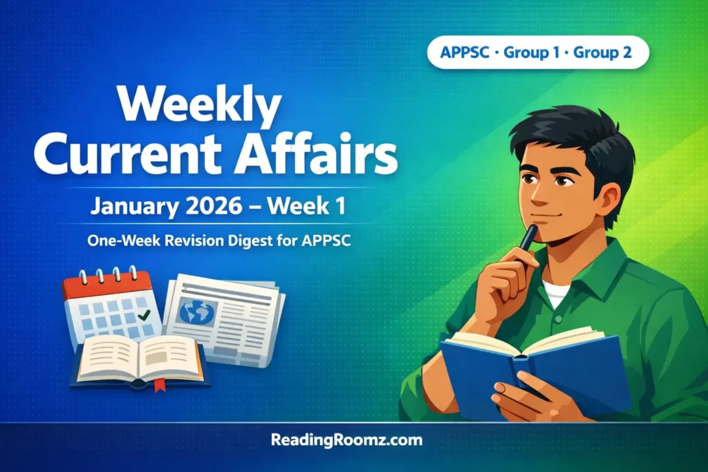 Weekly Current Affairs January 2026 (Week 1)