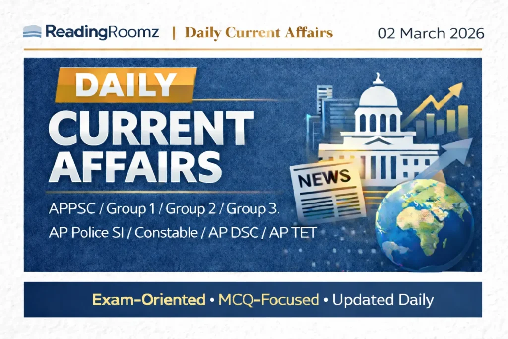 Current Affairs 02 March 2026
