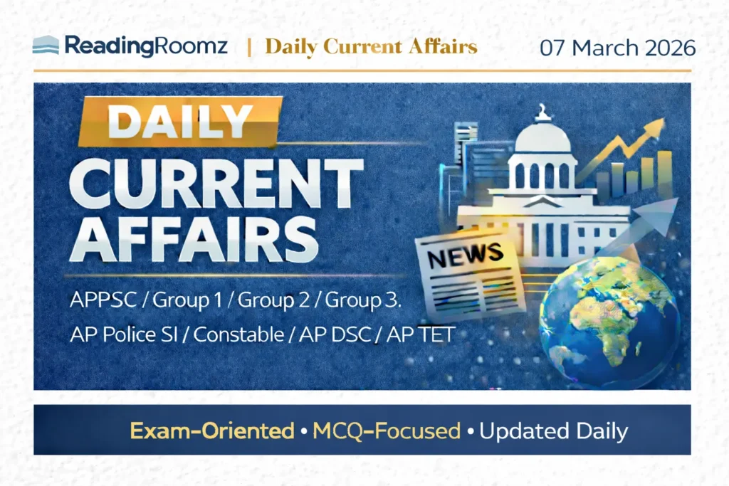 Current Affairs 07 March 2026