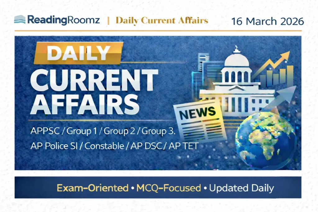 Current Affairs 16 March 2026