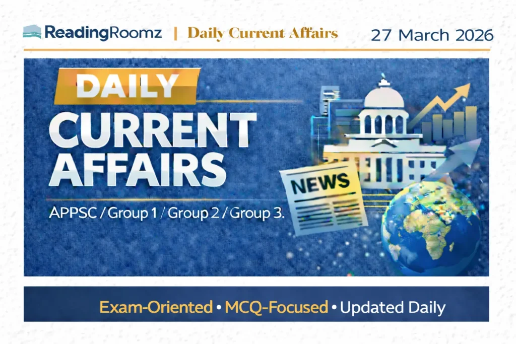 Current Affairs 27 March 2026