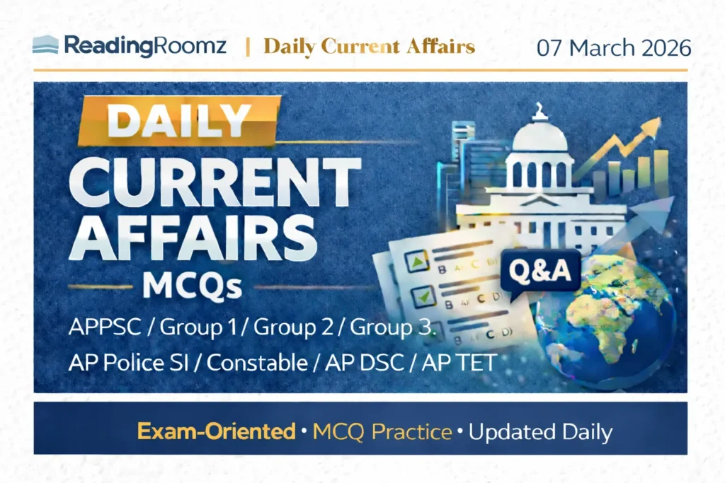 Current Affairs MCQs 07 March 2026