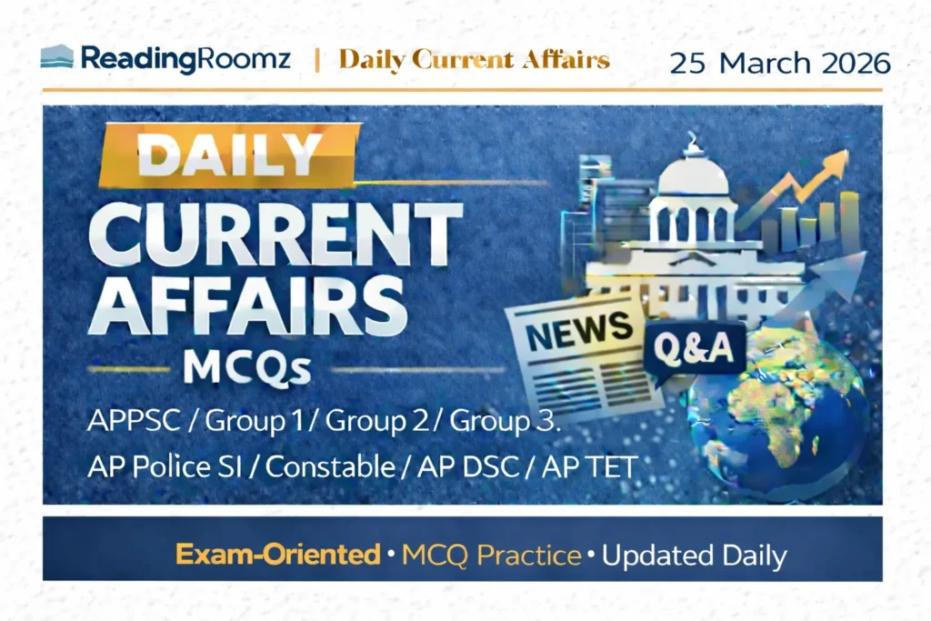 Current Affairs MCQs 25 March 2026