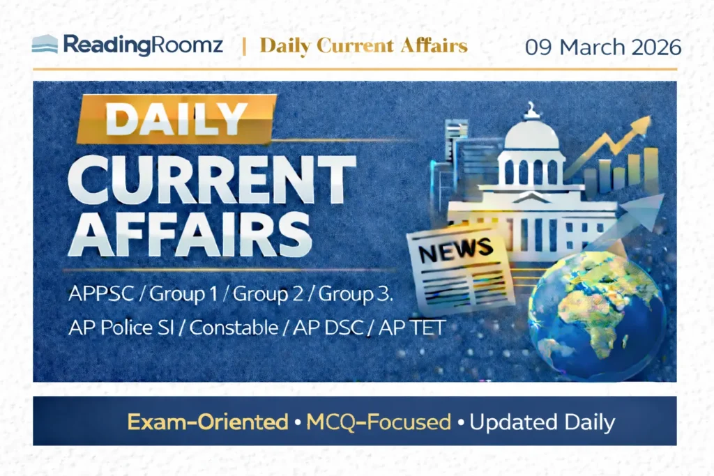 Current Affairs 09 March 2026
