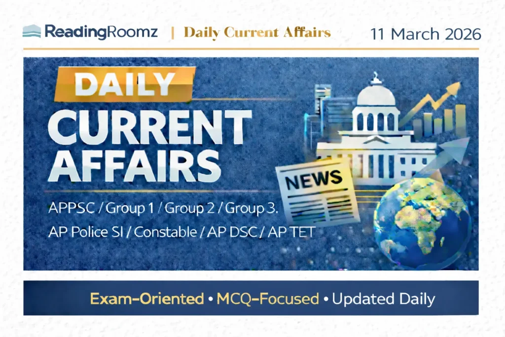 Current Affairs 11 March 2026