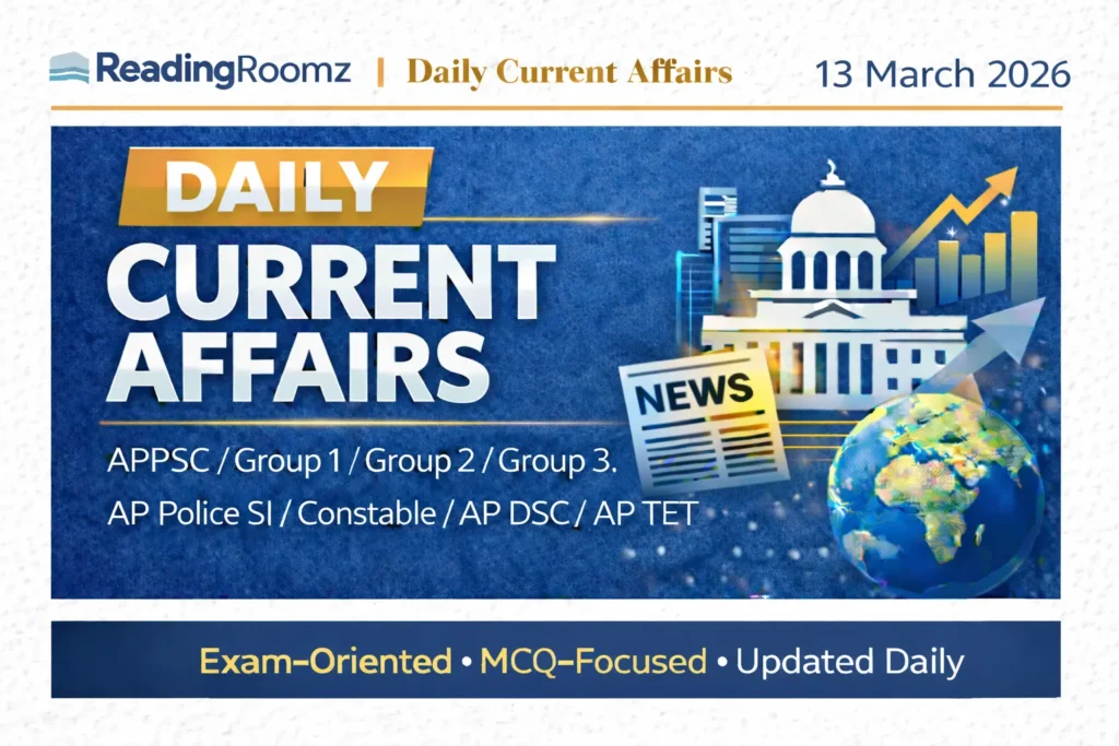 Current Affairs 13 March 2026