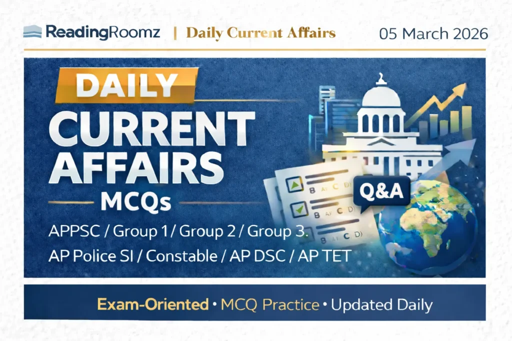 Current Affairs MCQs 05 March 2026
