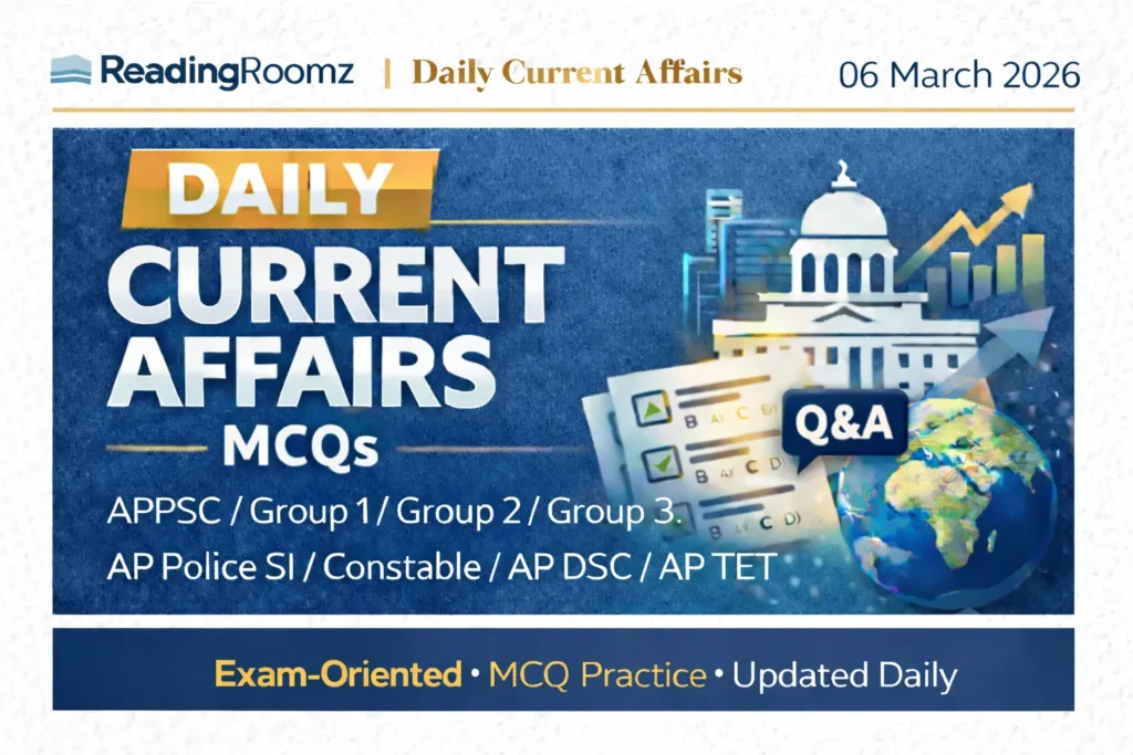 Current Affairs MCQs 06 March 2026