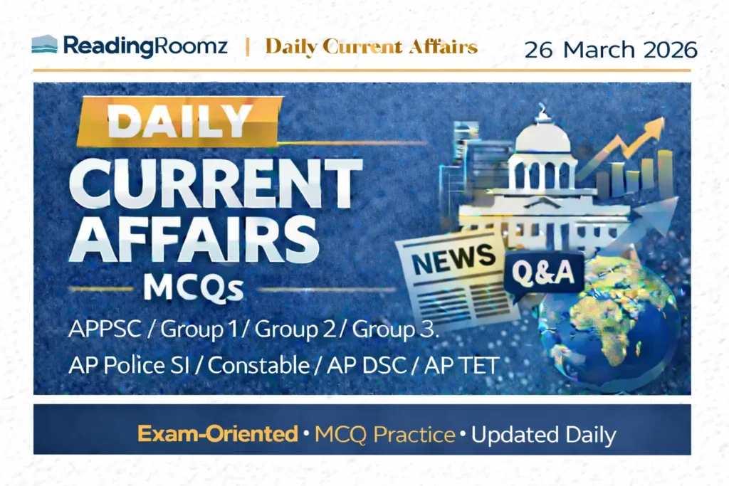 Current Affairs MCQs 26 March 2026