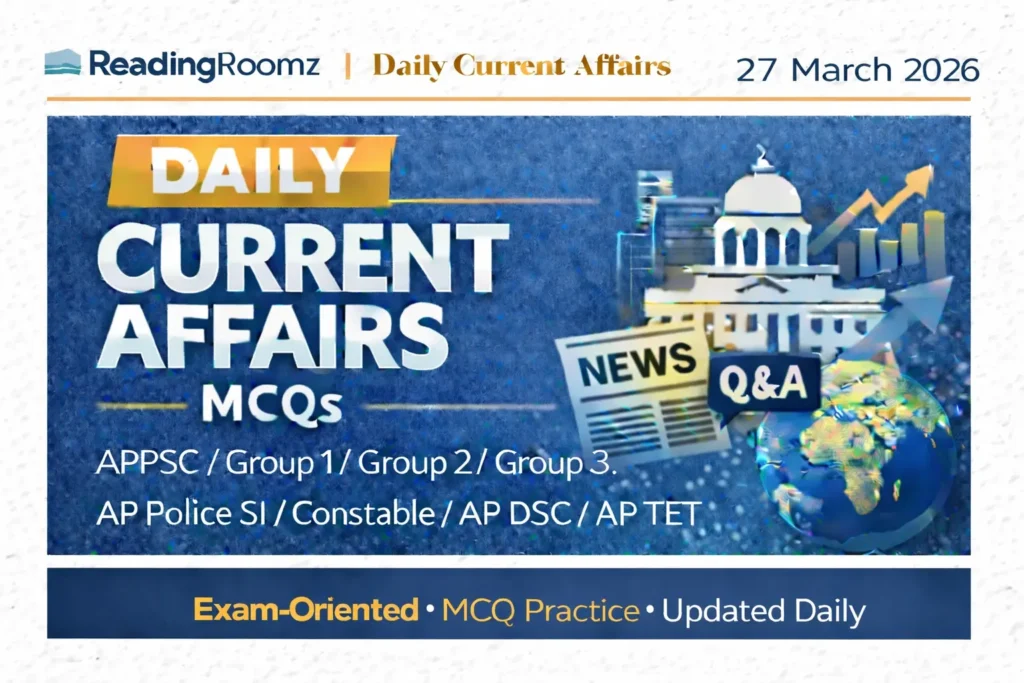 Current Affairs MCQs 27 March 2026