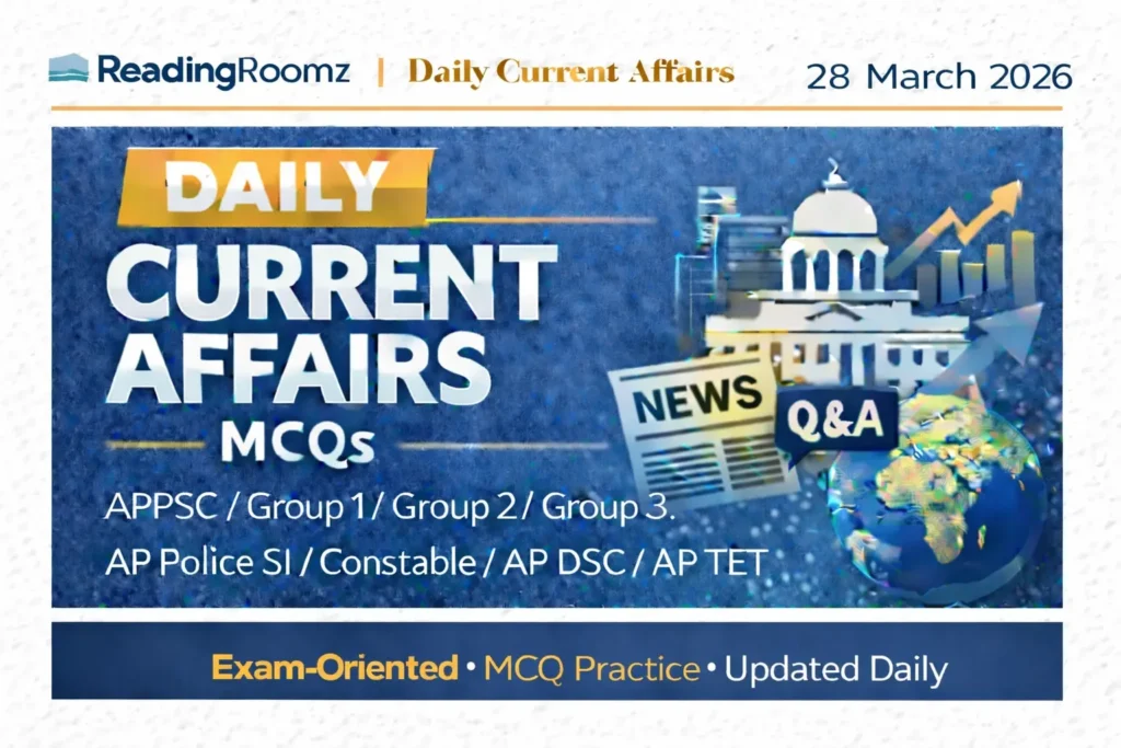 Current Affairs MCQs 28 March 2026