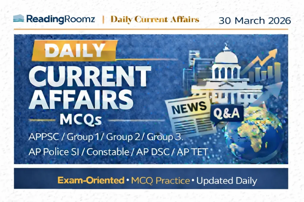Current Affairs MCQs 30 March 2026