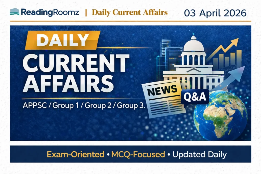 Current Affairs 03 April 2026