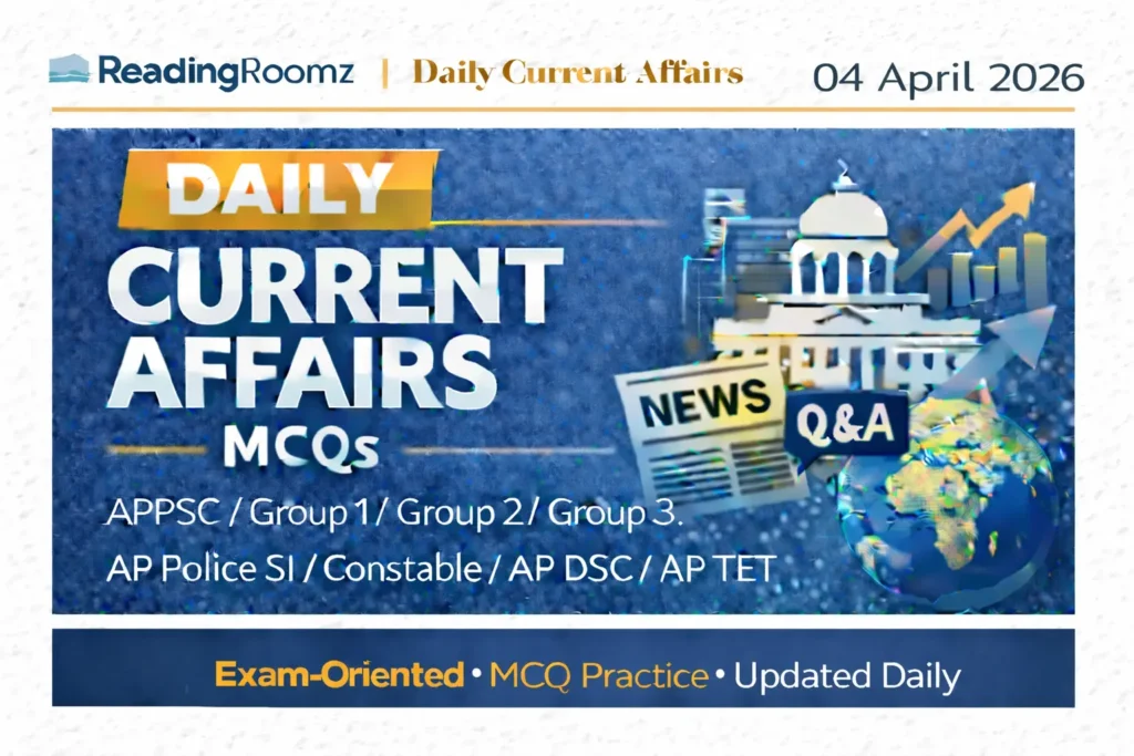 Current Affairs MCQs 04 April 2026