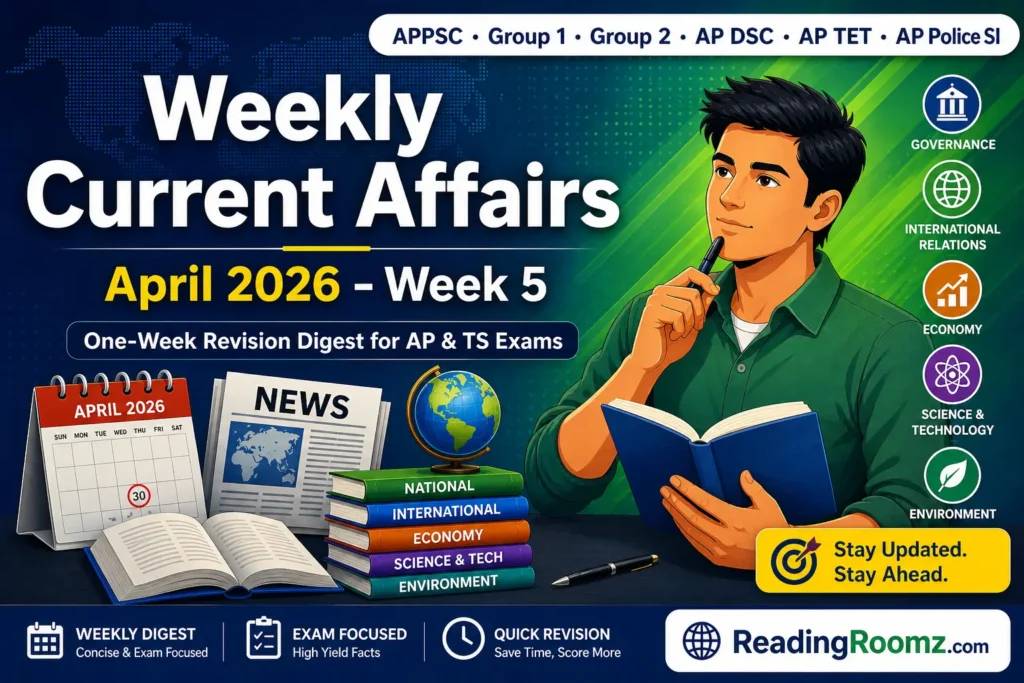Weekly Current Affairs (April 2026 - Week 5)