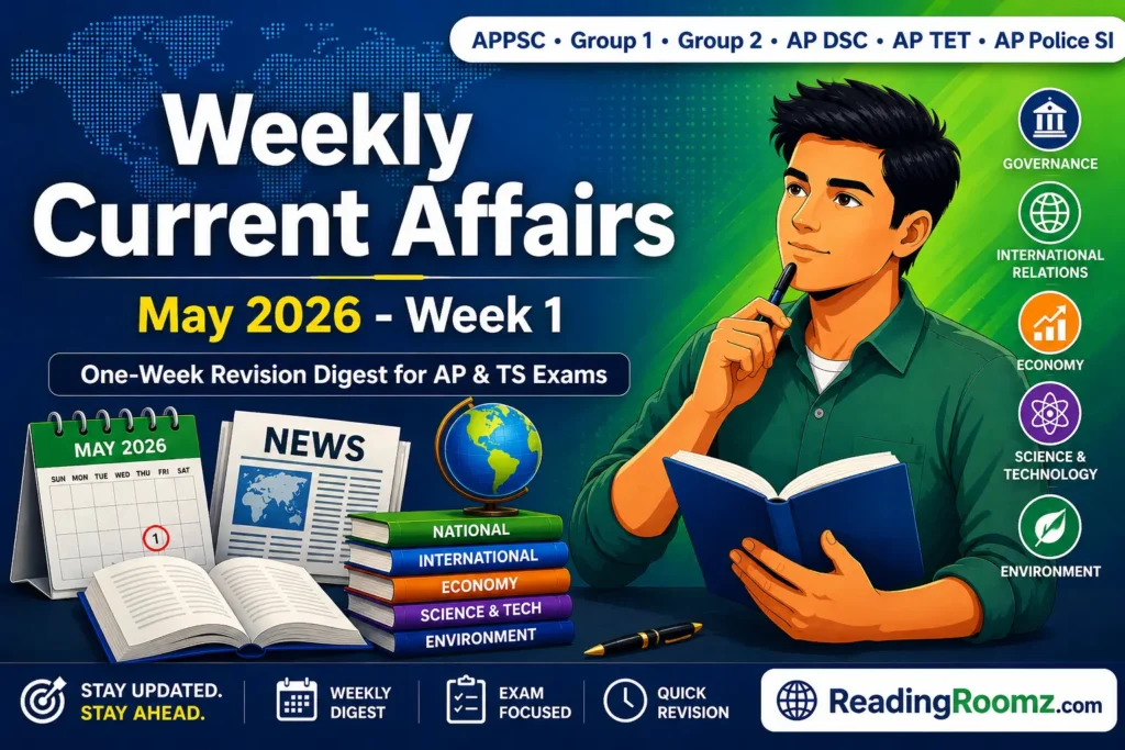 Weekly Current Affairs (May 2026 - Week 1)