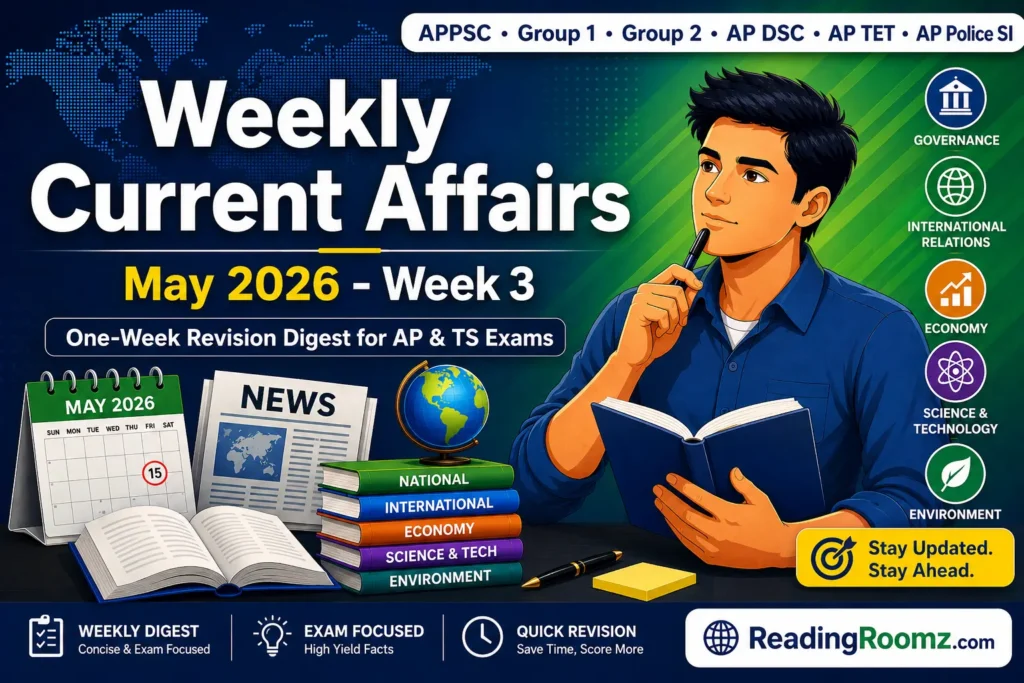Weekly Current Affairs (May 2026 - Week 3)