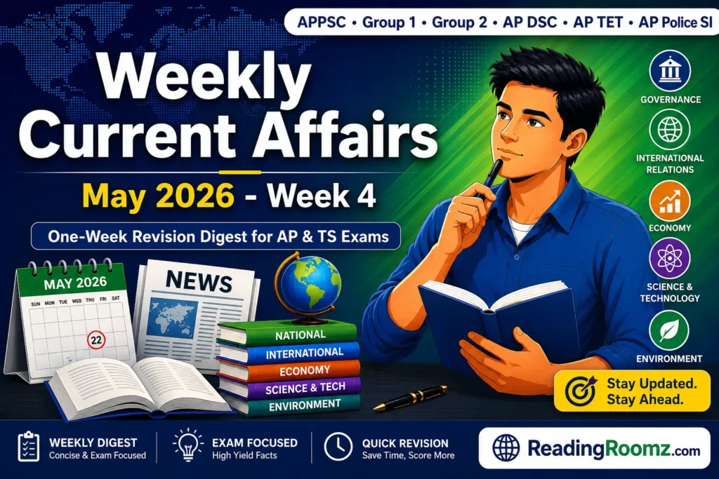 Weekly Current Affairs (May 2026 - Week 4)