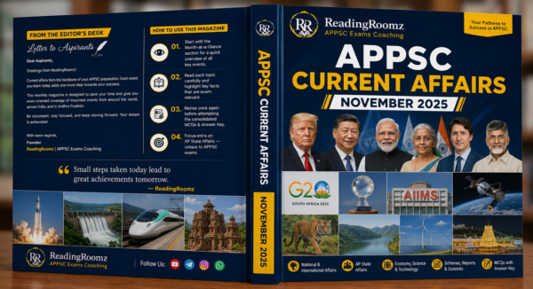 November 2025 Monthly Current Affairs Magazine (Telugu)