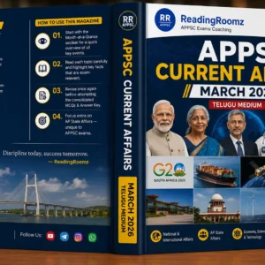 March 2026 Monthly Current Affairs Magazine (Telugu)